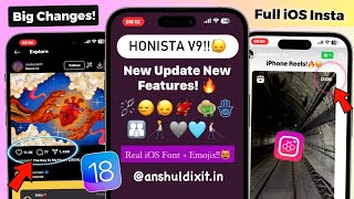 Honista V9 New Update 😍 iOS 174 Emoji  Fonts  iOS Remention with Sound  Honista iPhone Story [upl. by Anaeco295]