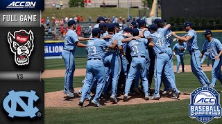 NC State vs North Carolina Baseball Championship Title Game  ACC Full Game 2022 [upl. by Merrile310]