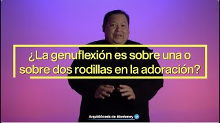 ¿La genuflexión es sobre una o dos rodillas [upl. by Camus103]