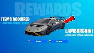 How To UNLOCK The Lamborghini Huracan In Fortnite Chapter 5 [upl. by Swirsky]