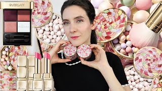 How to use new Guerlain Meteorites pearls  Ombres G 458 Aura Glow  Spring 2024 makeup collection [upl. by Ynatsyd]