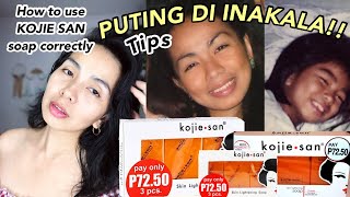 HOW TO USE KOJIE SAN SOAP CORRECTLY TO MAKE IT MORE EFFECTIVE  TIPS dos and donts Kim Tadeo [upl. by Dyke]