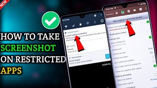 😍How to Take Screenshot on Restricted Apps 2024  Take Screenshot on Protected Apps [upl. by Rodrique]