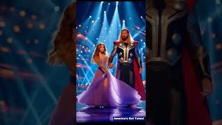 Pretty Girl and Thor dancing on Americas Got Talent Stage talent [upl. by Colwell887]