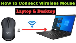 How to Connect a Wireless Mouse to a Laptop and Computer PC  Laptop Se Mouse Kaise Connect Kare [upl. by Cece]