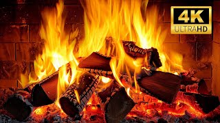 🔥 Cozy Ambience with Relaxing Fireplace Sounds for Sleeps 🔥 4K Fireplace Burning for TV UHD at Home [upl. by Nwonknu]