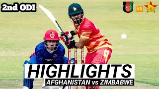 AFGHANISTAN vs ZIMBABWE 2nd ODI 2024 HIGHLIGHTS ll AFG vs ZIM ODI FULL MATCH HIGHLIGHTS [upl. by Nylleoj]