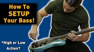 HOW TO SETUP A BASS  HIGH OR LOW ACTION  BASS SETUP TUTORIAL [upl. by Philomena]