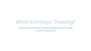 What is Embryo Thawing [upl. by Gerek]