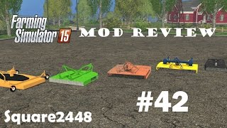 Farming Simulator 2015 Mod Review 42 Brush Hog Mowers [upl. by Sacul175]