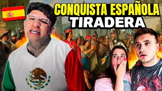 MEXICANO HACE TIRADERA A ESPAÑA POR LA CONQUISTA 😱🇲🇽 ESPAÑOLES REACCIONAN 🔥 como dice esto [upl. by Garcon]