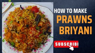 PRAWNS BRIYANI recipe in Tamil  ERAL l BRIYANI  இறால் பிரியாணி in Simple wayprawnsbiriyani [upl. by Tlok]