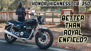 Honda Highness CB350 Review  Better Than Royal Enfield [upl. by Nyrad]