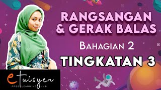 eTuisyen TINGKATAN 3 SAINS Bab 1  Rangsangan dan Gerak Balas Bahagian 2 [upl. by Enilatan]