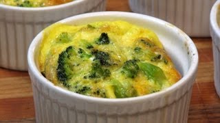 Crustless BroccoliCheddar Quiches  Lynns Recipes [upl. by Enert]