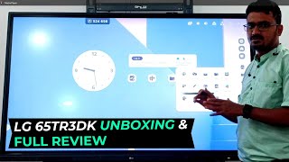 LG 65TR3DKI Interactive Digital Board Unboxing amp Full Review with WiFi Module amp OPS Installation [upl. by Katrine]