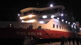 Anlauf MS POLARLYS in Rørvik und Treffen mit MS TROLLFJORD Hurtigruten [upl. by Iveel407]