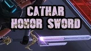 SWTOR Cathar Honor Sword  Regulators and Enforcers Contraband Cartel Market Pack [upl. by Azarria]