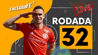 🔴LIVE DICAS 32 RODADA  CARTOLA FC 2024  BORA MITAR [upl. by Siana350]