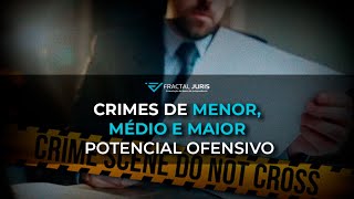 CRIMES DE MENOR MÉDIO E MAIOR POTENCIAL OFENSIVO [upl. by Callum630]