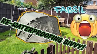 LEAKY BIVVY WATERPROOFING BIVVY WITH FABSIL [upl. by Tammi]