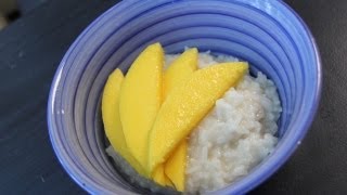 Thai Mango Sticky Rice Recipe  VeganGluten Free  Dessert A Day Project 10 [upl. by Soisatsana]