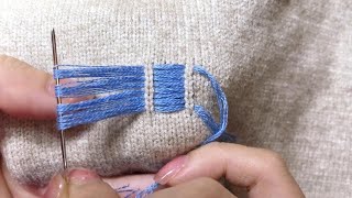 The Amazing Way to Fix a Hole in a Sweater [upl. by Gentry423]