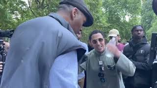 Shamsi is Reasoning With a Trinitarian Christian at London Hyde Park Speakers Corner [upl. by Audras]