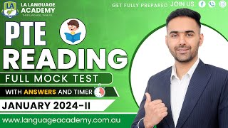 PTE Reading Full Mock Test with Answers  January 2024II  Language academy PTE NAATI IELTS Experts [upl. by Etteiram]