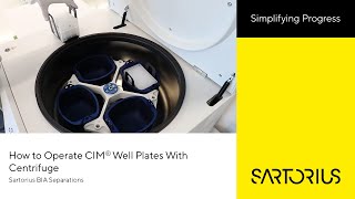 How to Operate CIM Well Plates With Centrifuge [upl. by Firman141]