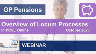 GP Pensions  Overview of Locum Pension processes webinar [upl. by Reagen]