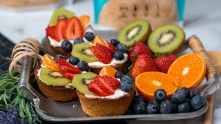 Sugar free Cookie Fruit Tarts [upl. by Golub597]