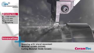 Machining with SPK® Cutting Ceramics Grooving 2010 [upl. by Kciwdahc]