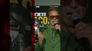 Fans react as Robert Downey Jr returns to Marvel as Doctor Doom MCU ComicCon BBCNews [upl. by Heringer]