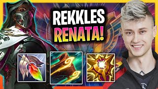 REKKLES IS INSANE WITH RENATA  T1 Rekkles Plays Renata Support vs Karma Season 2024 [upl. by Yhtak429]