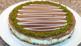 VİRAL DUBAİ ÇİKOLATASINI BİR DE BÖYLE DENEYİN PİŞMEYEN CHEESECAKE [upl. by Normac]