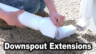 Gutter Downspout Extension  Keep Water Away from Your Foundation [upl. by Emelita]