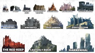 Every Great CASTLE in Westeros [upl. by Philip]