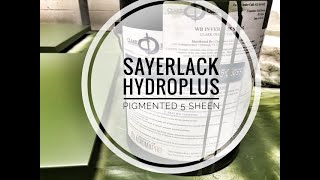 Sayerlack Hydro Plus Pigmented 5 sheen [upl. by Jean]