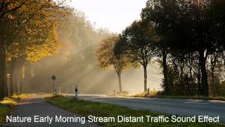 Nature Early Morning  Distant Traffic Sound Effect HD [upl. by Lleneg]