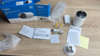 TPLink Tapo TC82 Smart Wireless Wireless IndoorOutdoor Sicherheitskamera IP66 wetterfest weiß [upl. by Gonagle]