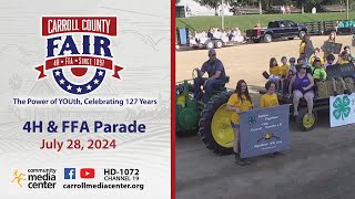 Carroll County 4H amp FFA Fair Parade 7282024 [upl. by Jackqueline]