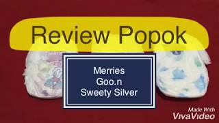 Review 3 popok merries sweety goon [upl. by Arit]