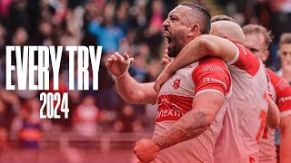 Every Try from Hull KR in the 2024 season [upl. by Anhavas116]