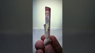 Double Terminated Tourmaline with Albite and Microlite from Afghanistan tourmaline crystals [upl. by Akeinahs]