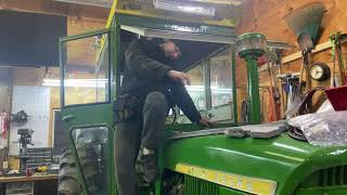 More Window and Door Sealing and Stop Leak on the John Deere 2510 [upl. by Sirob]