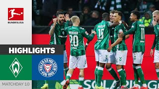 LastMinute Winner  SV Werder Bremen  Holstein Kiel 21  Highlights  Matchday 10 – Bundesliga [upl. by Cirad180]