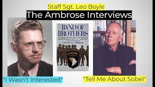 Stephen Ambrose Interviews Easy Company Sgt Leo Boyle amp Focuses On Captain Sobel  Band of Brothers [upl. by Karlise]