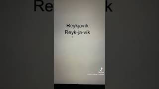 How to pronounce Reykjavík and Keflavík [upl. by Ameerak]