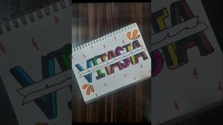 Vitasta Name lettering ideas 💡🌈 shorts viralshorts [upl. by Wertz159]